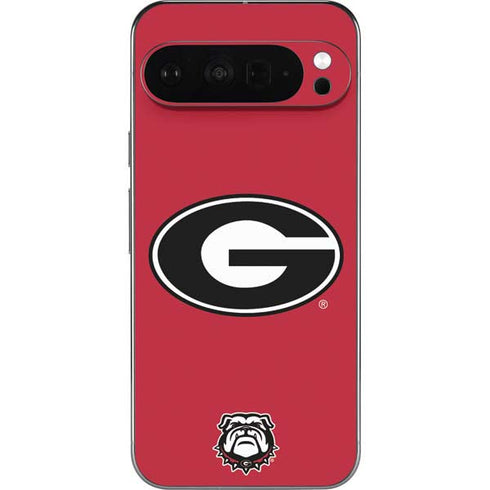 University of Georgia Logo Red Pixel 9 Pro XL Skin